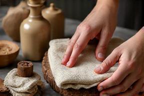 Image representing material care tips for handicrafts